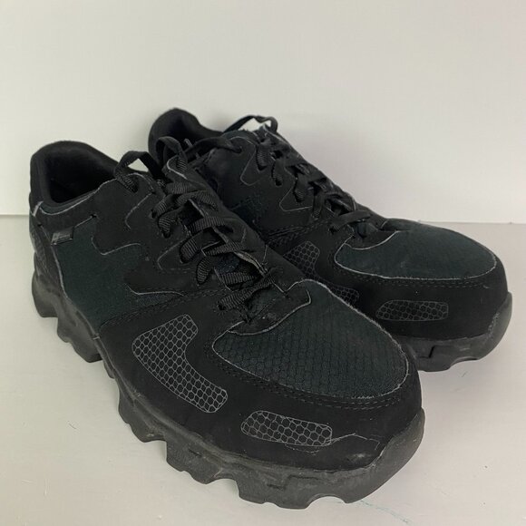 Timberland PRO Powertrain Alloy Safety Toe Shoes Men's 8M Black Lace Up 8 M Work - Picture 2 of 15